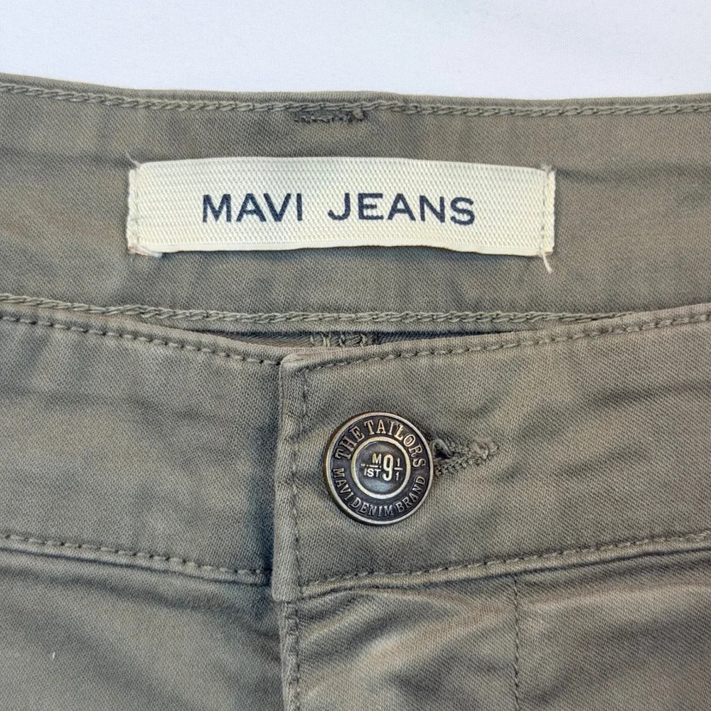 Mavi Jacob Shorts Mens 32 Olive Green Chino Stretch Casual Flat Front 11in